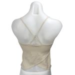 Habitual  Ella Beige 100% Silk Sleeveless Split Back Cami Camisole Tank Top XS Photo 1