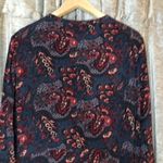 American Eagle  Maroon Paisley Long Sleeve Dress Photo 4