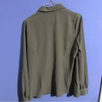 East 5th  Charcoal Button-Up Blouse Grey Business Casual Classic Old Money L Photo 3