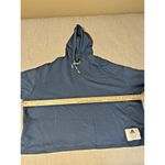 Adidas  Blue French Terry Cinch Pullover Hoodie Size Large NWOT Photo 3