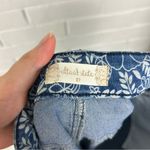 Altar'd State Altar’d State Blue Floral Flare Bell Bottom Jeans Size 27 Photo 3