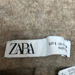 ZARA Women's Beige Tan Wool High Waisted Knit Pull On Mini Pencil Skirt Size S Photo 3