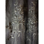 Alexandra Grecco by Anthropologie 6 Black Tulle Embroidered Beaded A Line Skirt Photo 3