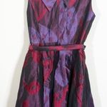 Rickie Freeman Teri Jon Dress 100% Silk Size 8 Purple Photo 1