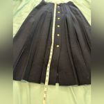 VTG 70s/80s JH Collectible Women’s Sz:12 Navy Blue Maxi Long Wool Pleated Skirt. Photo 3