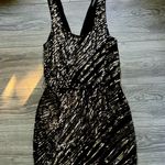 EXPRESS Black Gold Y2K Sequin Sleeveless Party Cocktail Finner Dress Size S Photo 0