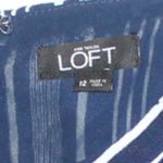 Loft Navy & White Striped Shortie Romper Photo 6