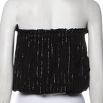 Elan NWT  Black Silver Embellished Crop Tube Top Photo 2