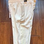 Adidas Women's Regular Fit Elastic Waist Zip Pockets Tricot Pants Off White NWT Photo 4