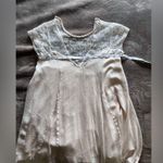 Impressions  Boho Chic Whimsical Lace Detail Babydoll Mini Dress Sz S EUC Photo 5