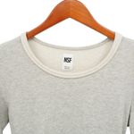 NSF Heathered Gray Corset Lace Down Back Sweatshirt Top P Size undefined Photo 4