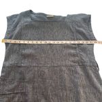 Poetry Linen Cotton Blend Navy Blue Natural Fabric Sheath Dress Size 10 Photo 11