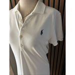 Ralph Lauren Women’s WHITE COTTON POLO DRESS NWT Sz M Photo 1
