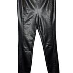 Cinq à Sept Cinq A Sept Alice Black Faux Leather Skinny Pants Small Pull On Photo 1