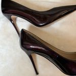 White House | Black Market Burgundy 3 1/2 inch pumps Photo 5