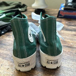 Converse  All Star Chuck Taylor Platform /Chelsea Sneakers Leather Green Size 7.5 Photo 2