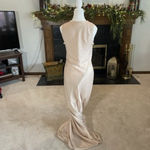 Avec Les Filles Avec Les Filles Dress Washed Statin Bias Slip Maxi Dress Size M Light Pink Photo 2