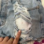 MINKPINK Distressed High Waisted Shorts Photo 3