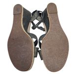 UGG  Nyssa Women's Wedge Black Gold Shoes Sz 8 US 39 EU Metallic Sandal EUC Photo 6