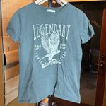 Tres Bien  Legendary Sense of Adventure Black Eagle Born 2 Fly Green Tee Sz Small Photo 0