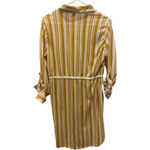 NWOT striped yellow casual shirt dress Photo 4