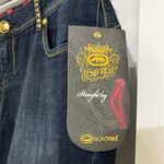 Ecko Red Dark Wash Studded Embellished Straight Leg Jeans Size 9/10 New Photo 2