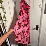 Akira  Elegant Pink Floral One-Shoulder Dress Photo 1