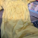 Never Fully Dressed balloon sleeve tie maxi dress size 12 Yellow Photo 5