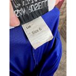 formal dress Vintage sequins ruched bodice swing skirt blue black Size 6 Photo 13