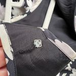 August Silk dress Med black white floral sleeveless silk long Photo 9