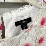 J.Crew Floral Crochet Sleeveless Top White Pink Size S AJ474 EUC Photo 4