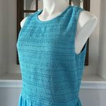 Anthropologie Dolan Smocked Bodice Maxi Dress Ruffle Blue Aqua Size XL NWT $248 Photo 5