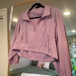 Girlfriend Collective Lilac Huddle Half-Zip Windbreaker Photo 0