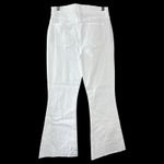 Anthropologie Level 99 Hudson Crop Wide Leg Jeans White 27 Raw Hem Flare Chic Photo 4