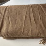 Kenneth Cole  Cashmere Silk Fringe Tassel Scarf Women’s One Size, Camel Tan color Photo 9