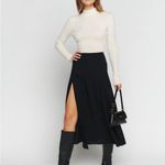 Reformation  Black midi Skirt Photo 1