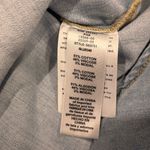 Good American  Weighless Easy Denim Button Up Shirt Size 3 Distressed Light Wash Photo 9