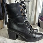 Source Unknown Woman’s black heeled boots size 10 Photo 5