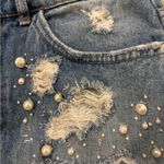 ZARA Trafaluc Collection Distressed Denim Jean Skirt Size M Photo 3