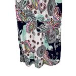 Lascana Blouson Sleeveless Mini Dress in Blue Multi Paisley size 8 Tie Waist Photo 8