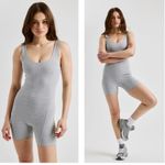 Years Of Ours Johanna Gray Rib Onesie Sz S Photo 1