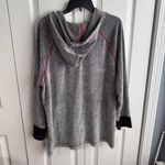 Erika  gray full zip fleece velvet accent jacket size 1X Photo 6