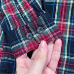 L.L.Bean • Scotch Plaid Flannel Shirt Relaxed fit 273137 black tartan button down Photo 5