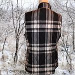 Croft & Barrow  black & white plaid vest Photo 1