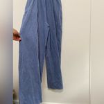 LaBiz Antrhopologie Ruffle Blue Jean Jumpsuit size L Size L Photo 4