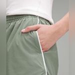 Lululemon Lightweight High-Rise Relaxed Short 3" *Long Liner - Grey Eucalyptus / White Photo 5