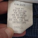 Vintage LA SPORT 90s Blue Ribbed Cap Sleeve Crop Top Size Small Hip Hop Sporty Photo 6