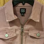 BDG Urban Outfitters June Zip Up Long-Sleeve Pink Denim Mini Dress Size 4 Photo 10