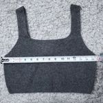 Everlane The Cozy Stretch Tank Crop Yak Wool Blend Large Heathered Charcoal Gray Photo 6