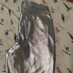 Abercrombie & Fitch Silver Leather Pants Photo 6
